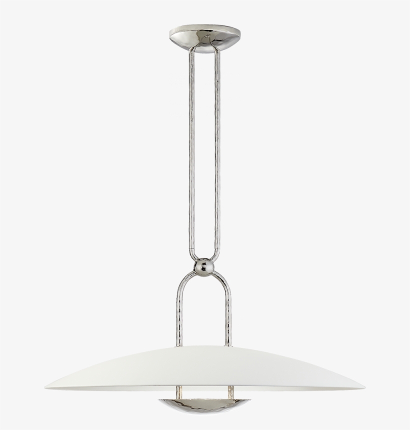 Cara Medium Sculpted Pendant In Polished Nickel, transparent png download