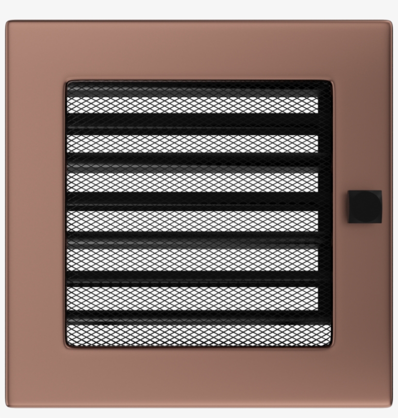 Galvanized Brass Grille With Blinds, transparent png download