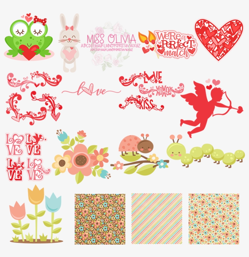 Miss Kate Cuttables February Freebies For Scrapbooking,, transparent png download