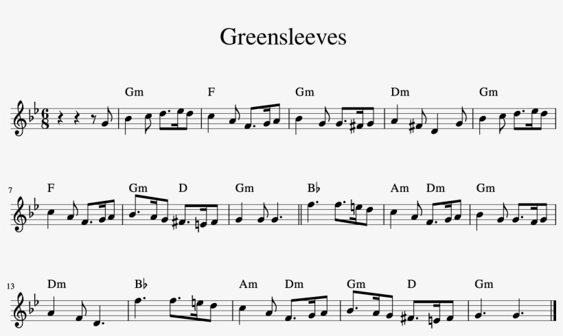 Greensleeves, transparent png download