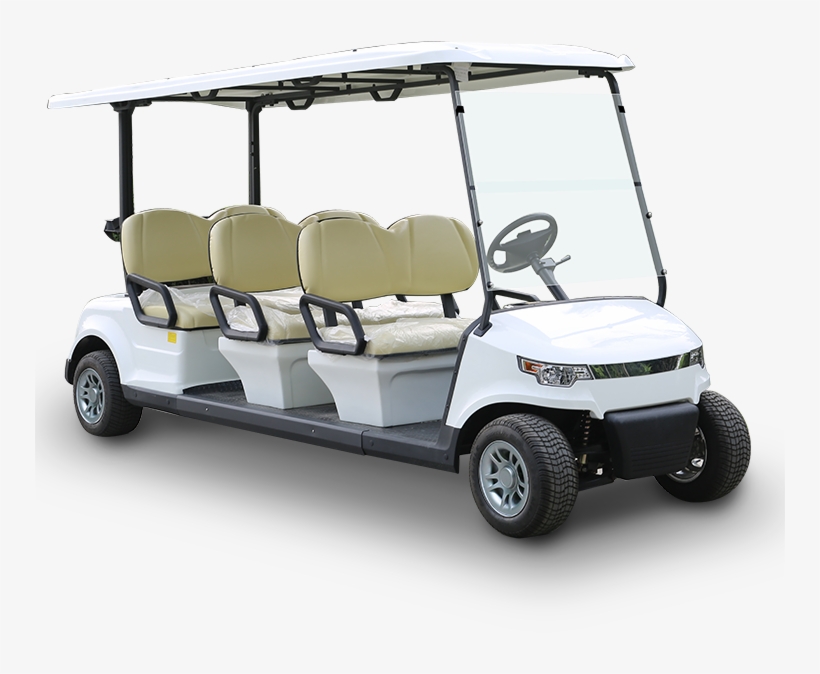 6 Electric Golf Cart Tourist Bus In The Scenic Spot, transparent png download