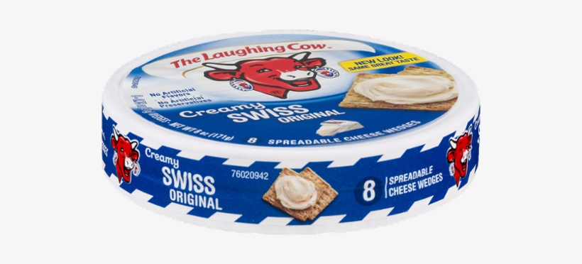 The Laughing Cow Creamy Swiss Original Spreadable Cheese, transparent png download