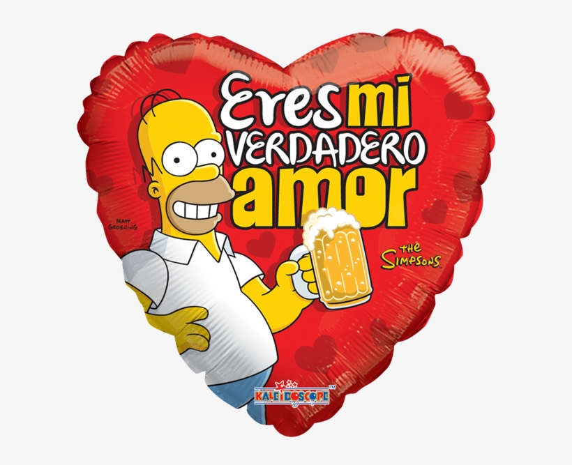 Globo Simpsons Eres Mi Verdadero Amor, transparent png download