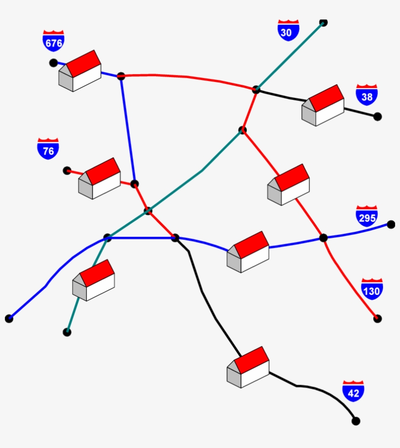 Portion Of The South Jersey Roadway Network Used In, transparent png download