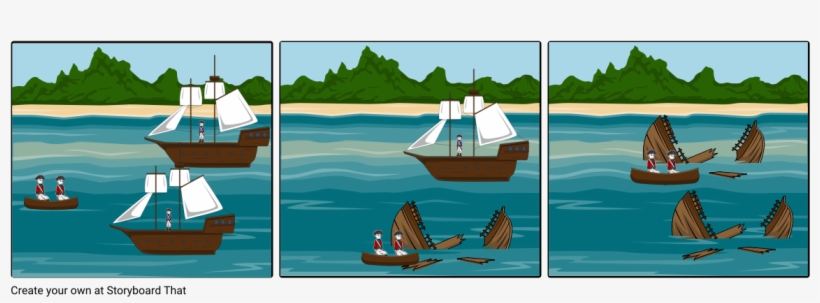 Canoe Takes Two Ironclad Ships, transparent png download