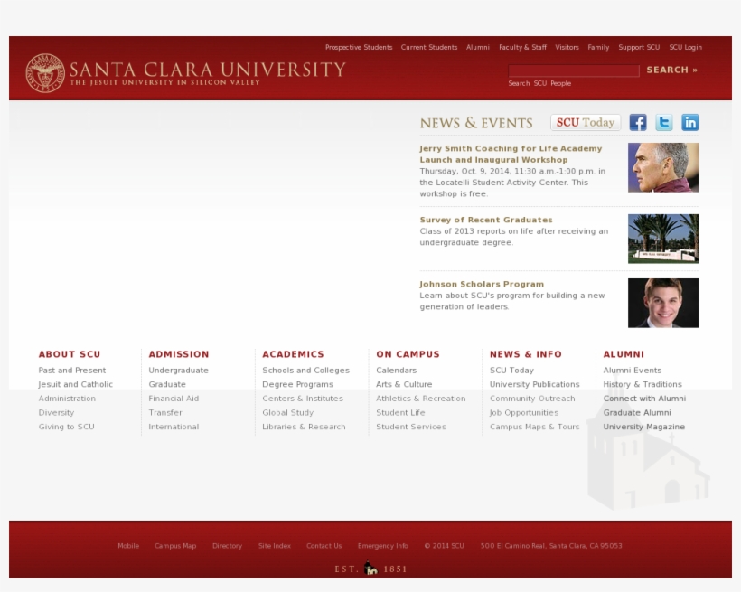 Santa Clara University Competitors, Revenue And Employees, transparent png download