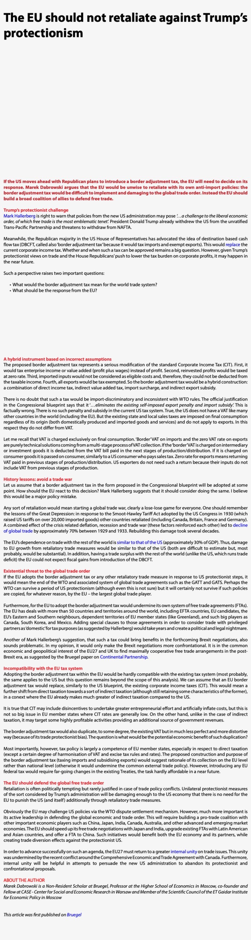 The Eu Should Not Retaliate Against Trump's Protectionism, transparent png download