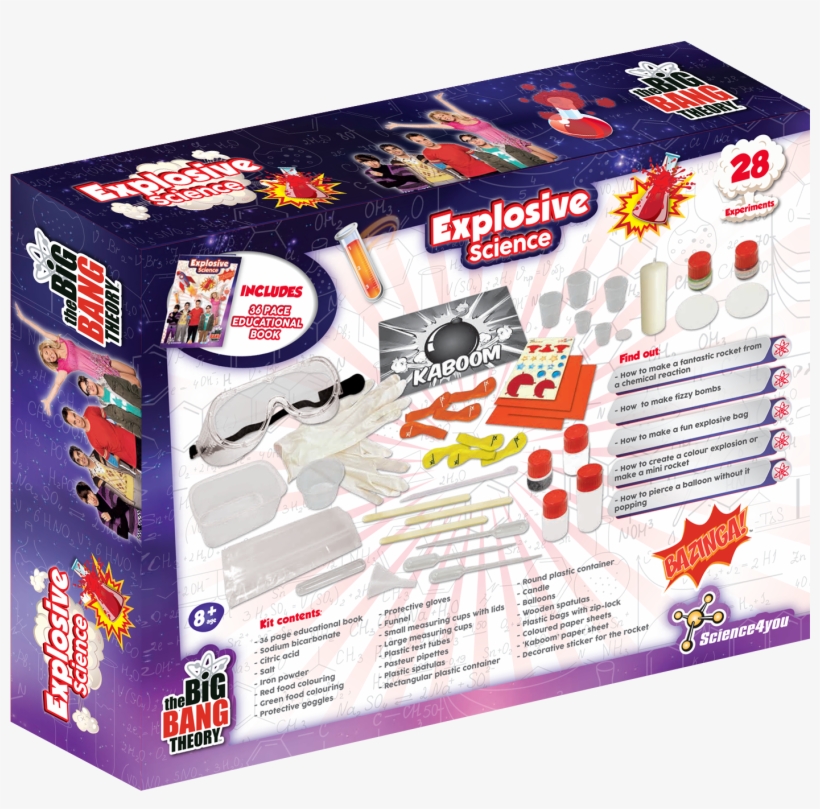 Explosive Science The Big Bang Theory Edition Back, transparent png download