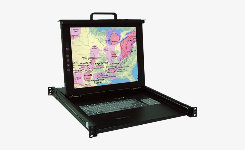 Ksr117-8p Industrial 17″ Display Monitor W/8 Port Kvm, transparent png download
