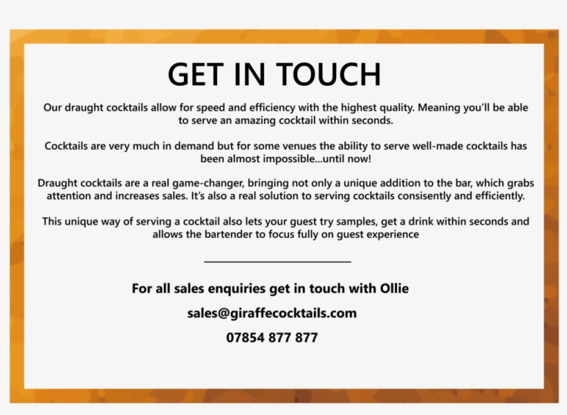 Get In Touch, transparent png download