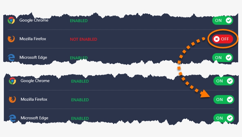 Next To Mozilla Firefox, Click The Off Slider So That, transparent png download