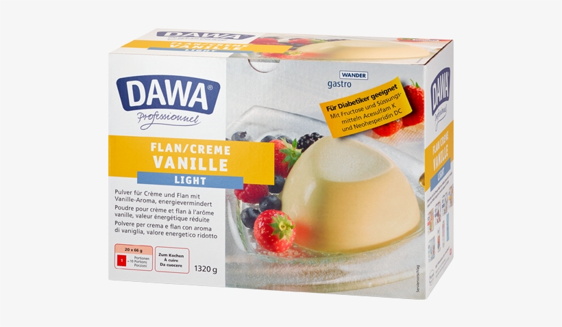 Dawa Flan Light Vanille, transparent png download
