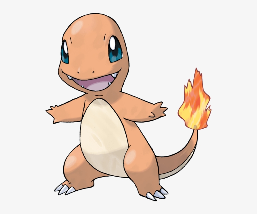 #charmander From The Official Artwork Set For #pokemon, transparent png download