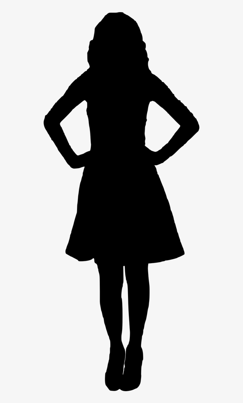 Vector Graphics,free Pictures - Black Kim Kardashian Silhouette, transparent png download
