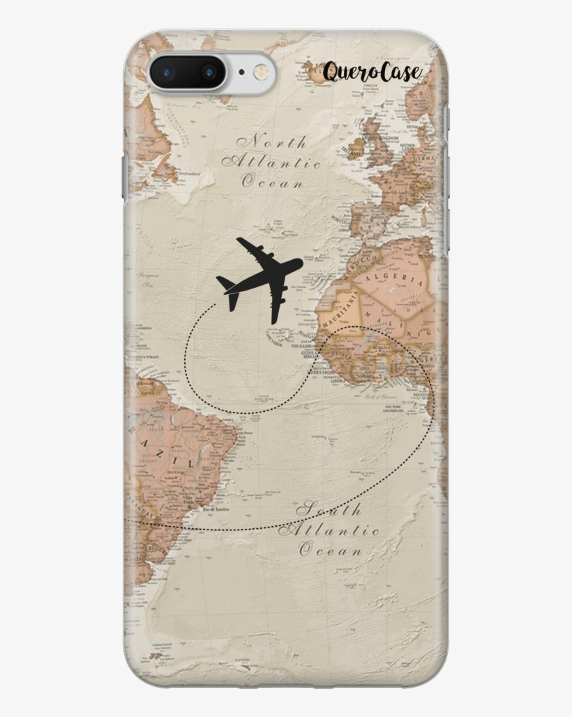 Mapa Mundi Vintage - Capa De Celular Mapa Mundi, transparent png download