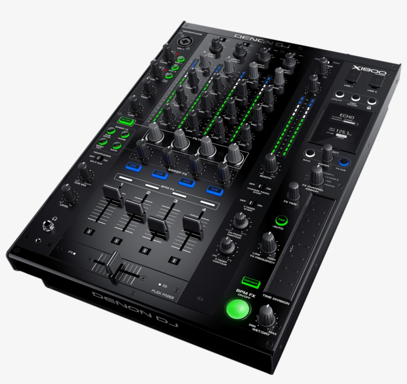 The Denon Dj X1800 Prime Is The Centerpiece Of The - Denon Dj Mikser, transparent png download