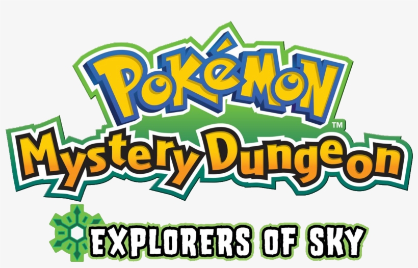 763kib, 1280x800, Pmd Explorers Of Sky Logo En - Pokémon Mystery Dungeon: Explorers Of Time, transparent png download