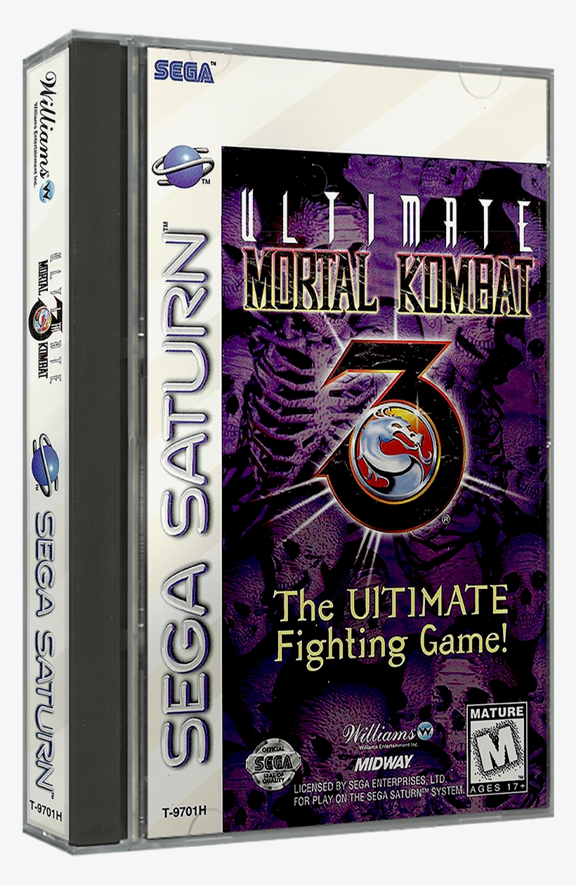 Sega Saturn Usa 3d Box Pack - Sega Saturn 3d Box Template, transparent png download
