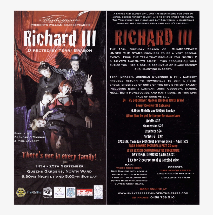 2010 Richard Iii 0, transparent png download