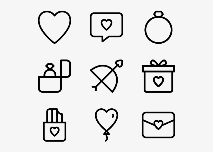 Romance - Phone Email Icon Png, transparent png download