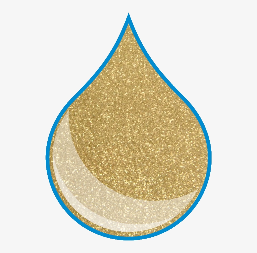 Gold Glitter - Circle, transparent png download