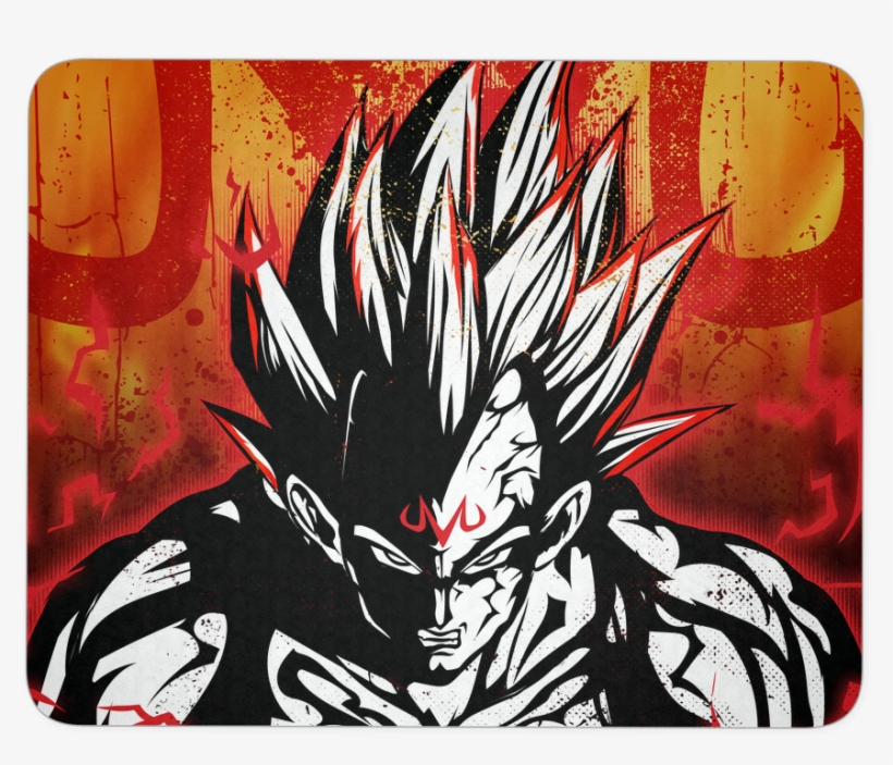 Super Saiyan - Majin Vegeta - Mouse Pad - Tl00929mp - Majin Vegeta, transparent png download