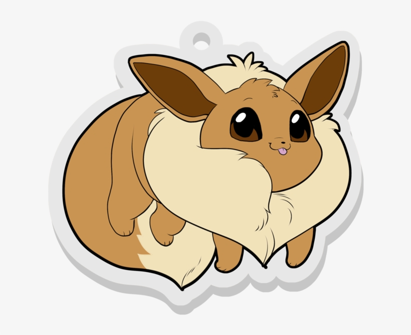 Eevee Keychain - Cartoon, transparent png download