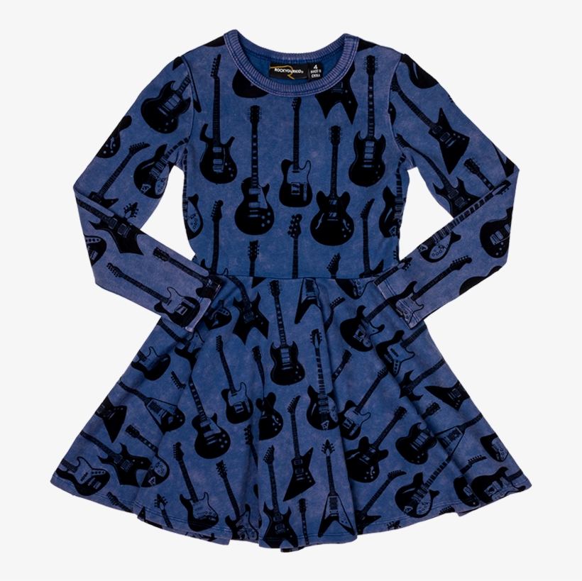 Ryk Guitar Hero Waisted Dress Front V=1519635898 - Day Dress, transparent png download