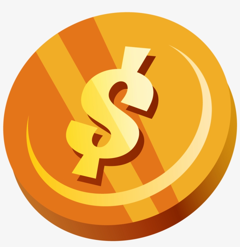 Coins Clipart Vector Png - Transparent Coin Vector Png, transparent png download