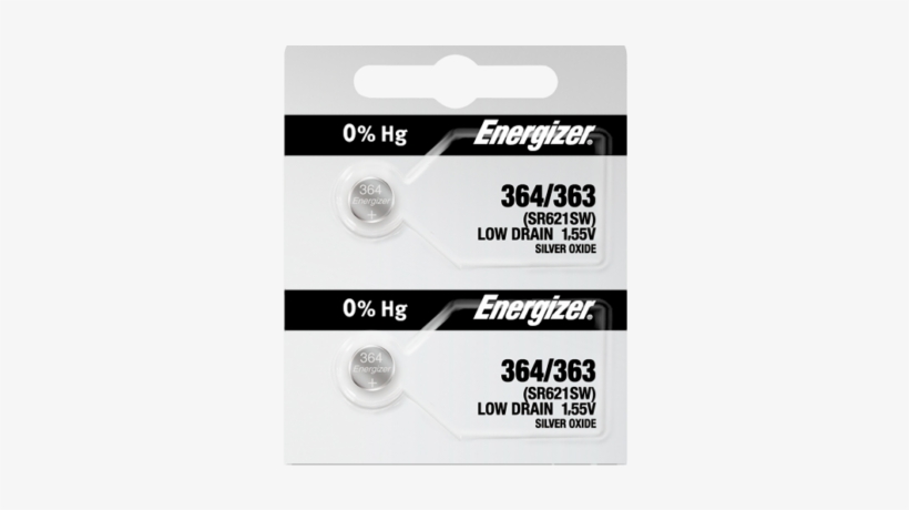 Energizer 364 363 Silver Oxide Coin Cell Batteries - Tool, transparent png download