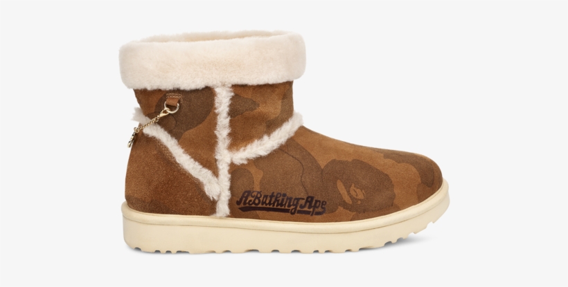 Ugg X Bape Boot - Shoe, transparent png download