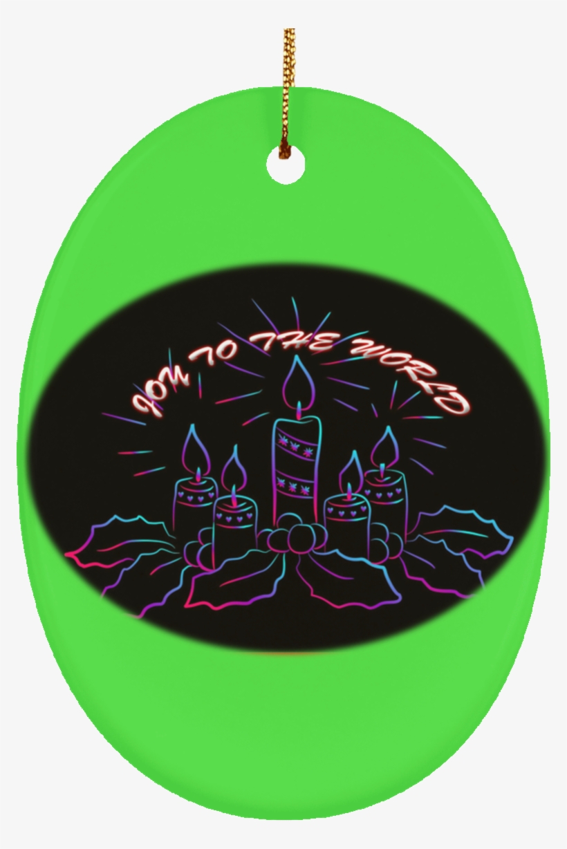 Ceramic Custom Christmas Advent Wreath Joy To The - Circle, transparent png download