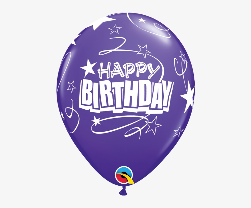 Happy Birthday Loops & Stars - Balloon, transparent png download