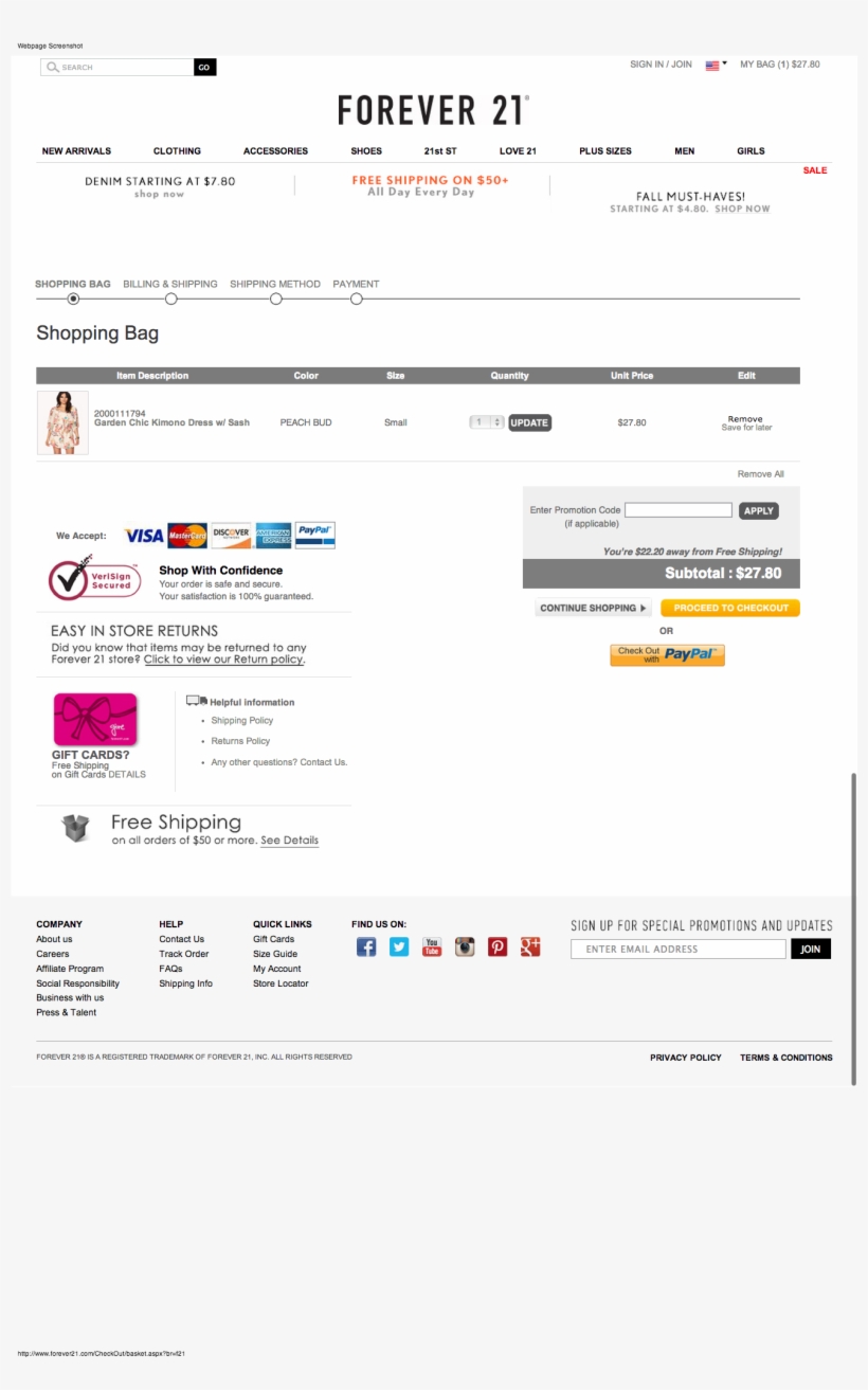 Forever 21 Checkout Basket - Forever 21, transparent png download