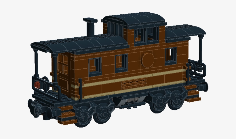 Caboose Reddish Brown 2 - Locomotive, transparent png download