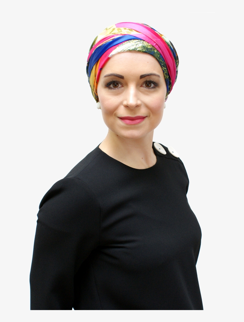 Bright Coloured Silk Chemo Scarf - Girl, transparent png download