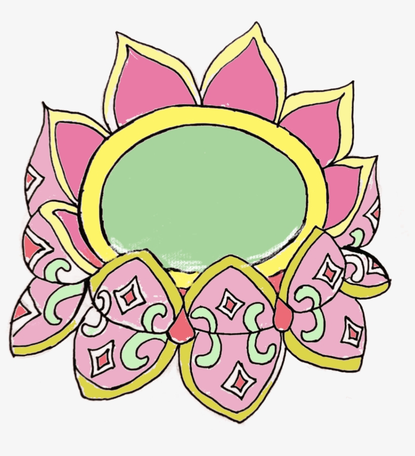 Hand Painted Watercolor Lotus Table Fresh Png And Psd - Illustration, transparent png download