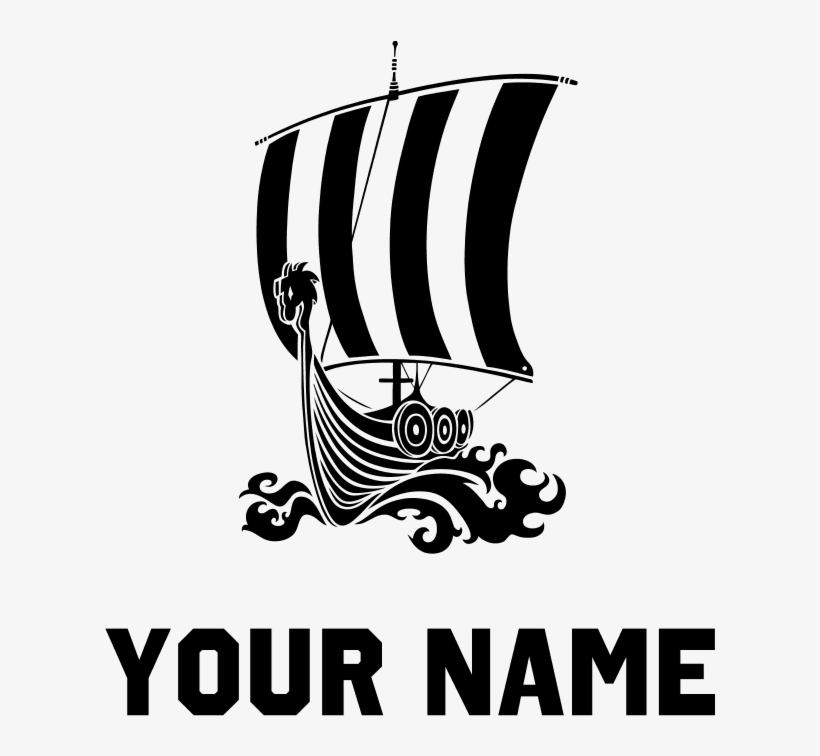 Viking Ship Tote Bag - Snake Stickers, transparent png download