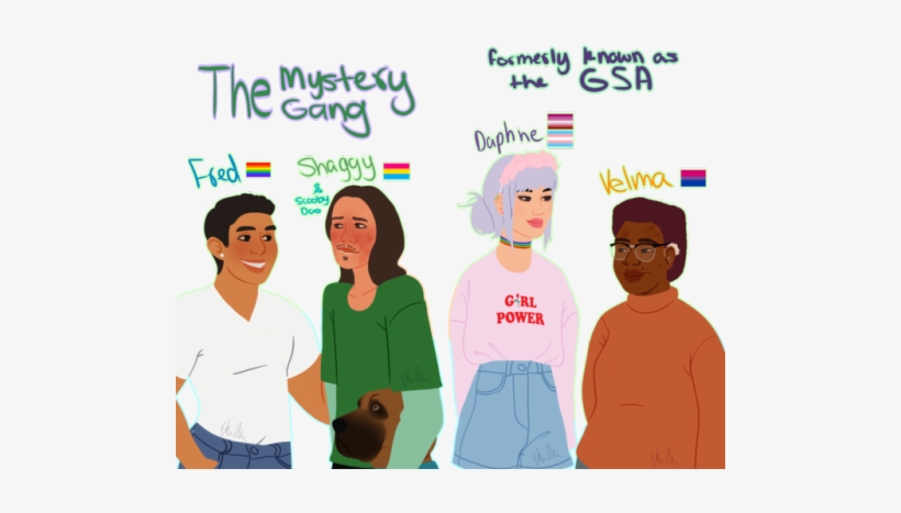 The Mystery Gang ((headcanons For Modern Au Below The - Scooby Doo Modern Au, transparent png download