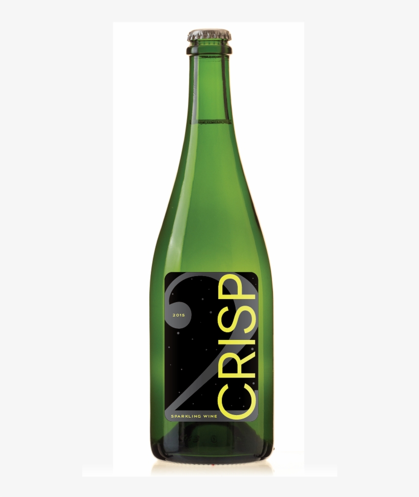 2015 Crisp Sparkling Wine - Glass Bottle, transparent png download