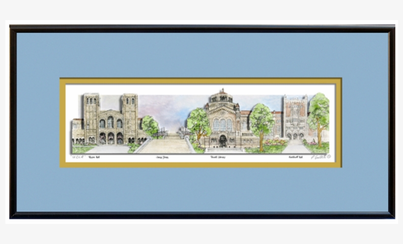 This Sculptured Watercolor Of Your Favorite School's - Picture Frame, transparent png download