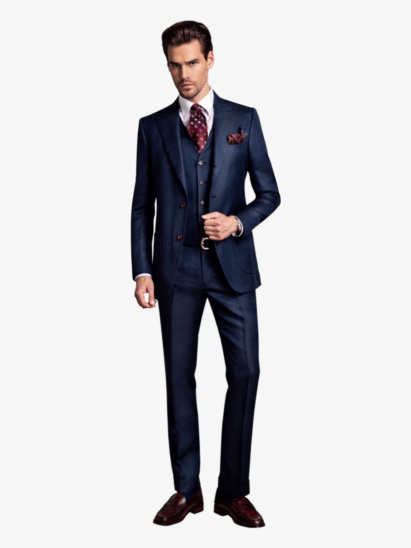 3 Piece Suit - Men In Suit Png, transparent png download
