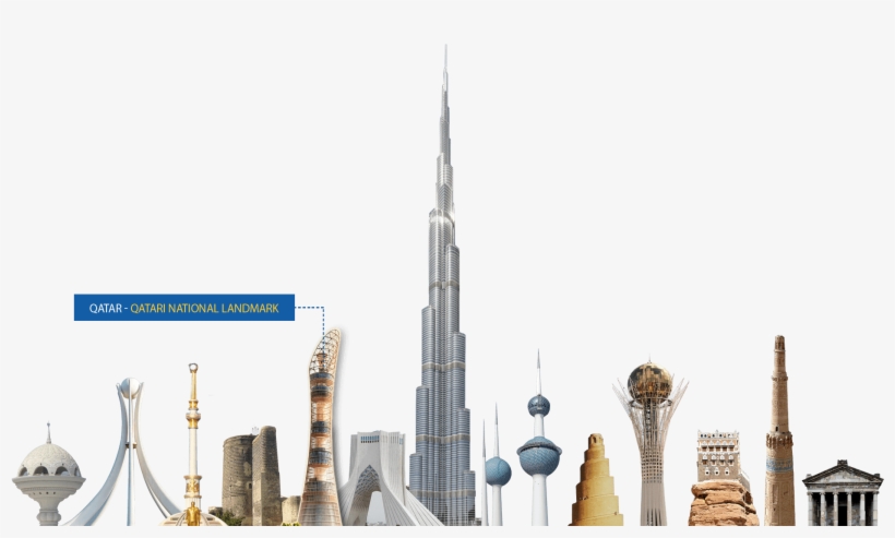 Qatar City Png Image - Abu Dhabi Buildings Png, transparent png download