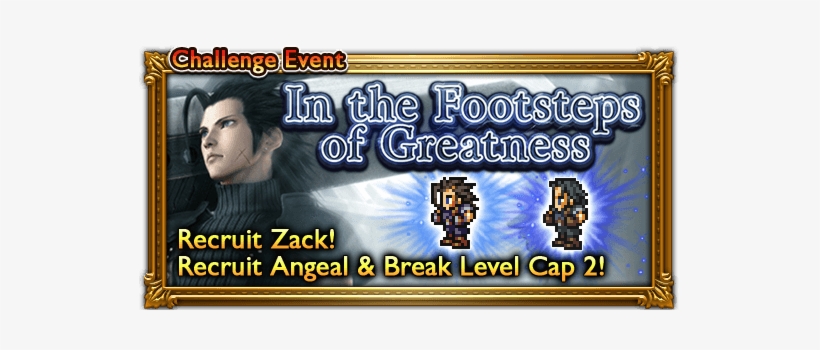 Ffrk In The Footsteps Of Greatness Event - Zack Fair, transparent png download