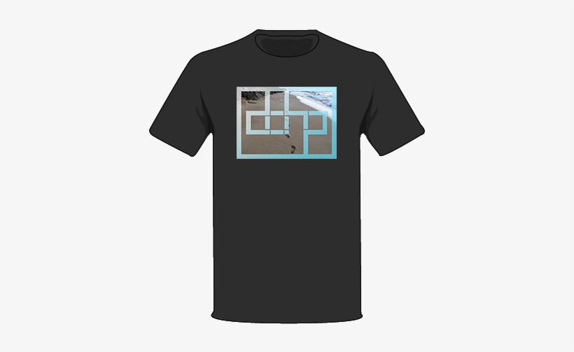The Black / Medium Footsteps Tree Shirt - T-shirt, transparent png download