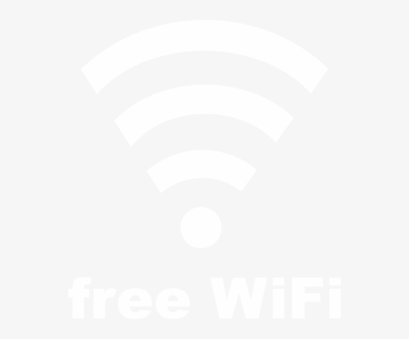 Free Wifi Clip Art At Clipartimage - Wifi Sign White, transparent png download