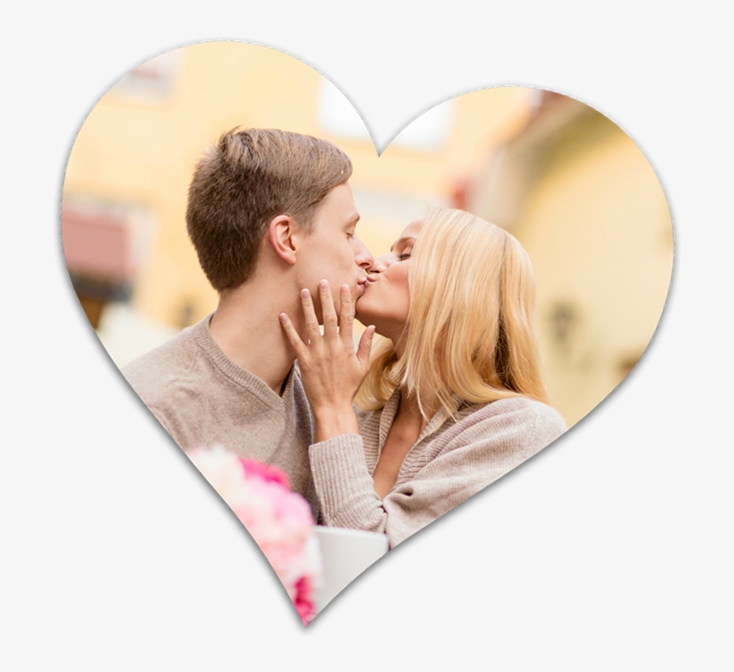 Happy Couple Heart - Couple In Heart Png, transparent png download