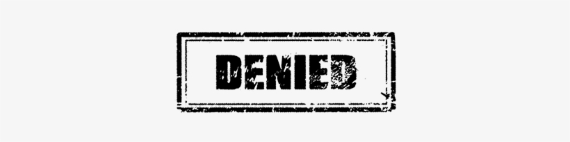 Denied Rubber Stamp - Wall Clock, transparent png download