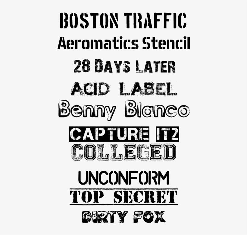 Here Are Just A Small Sampling Of Some Fonts That Might - Font That Looks Like A Stamp, transparent png download