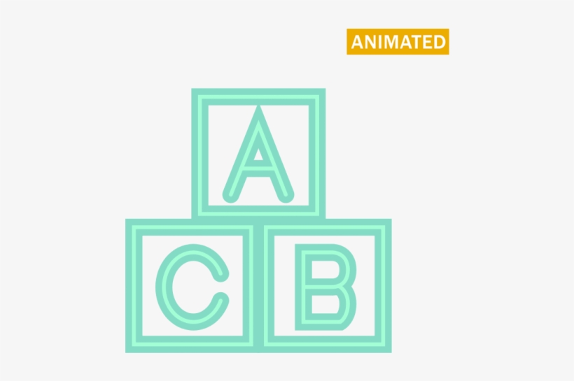 Alphabet Blocks - Graphic Design, transparent png download